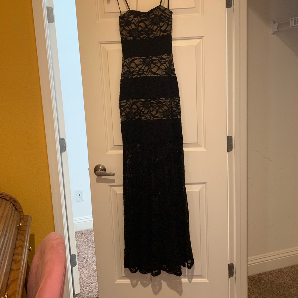 Lace evening dress